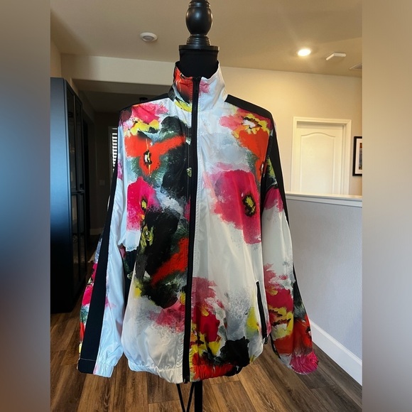 PAM & GELA FLORAL TRACK JACKET - NEW - M/L - Picture 2 of 12